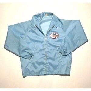 Union Pacific Railroad Jacket Windbreaker Size Large Blue Vintage NOS 80s-90s